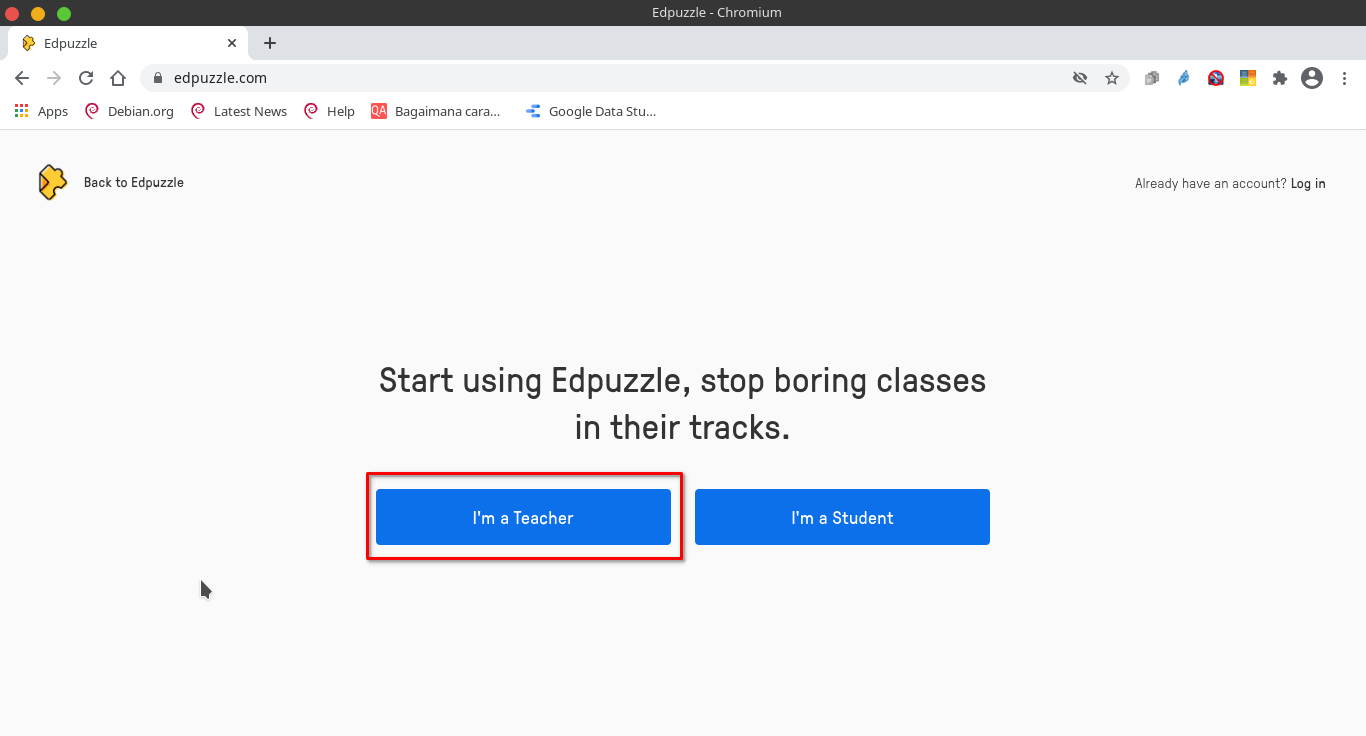 cara daftar edpuzzle