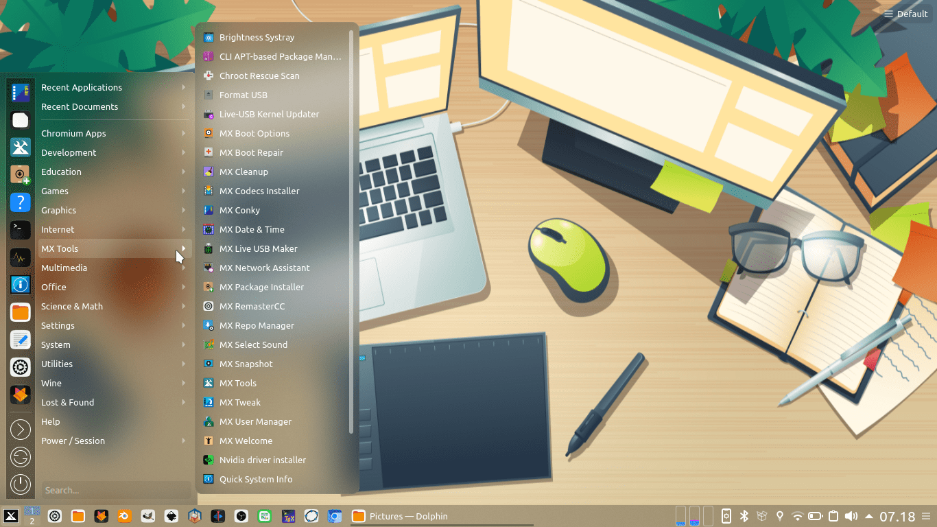 tampilan neofetch  mx linux 19.3