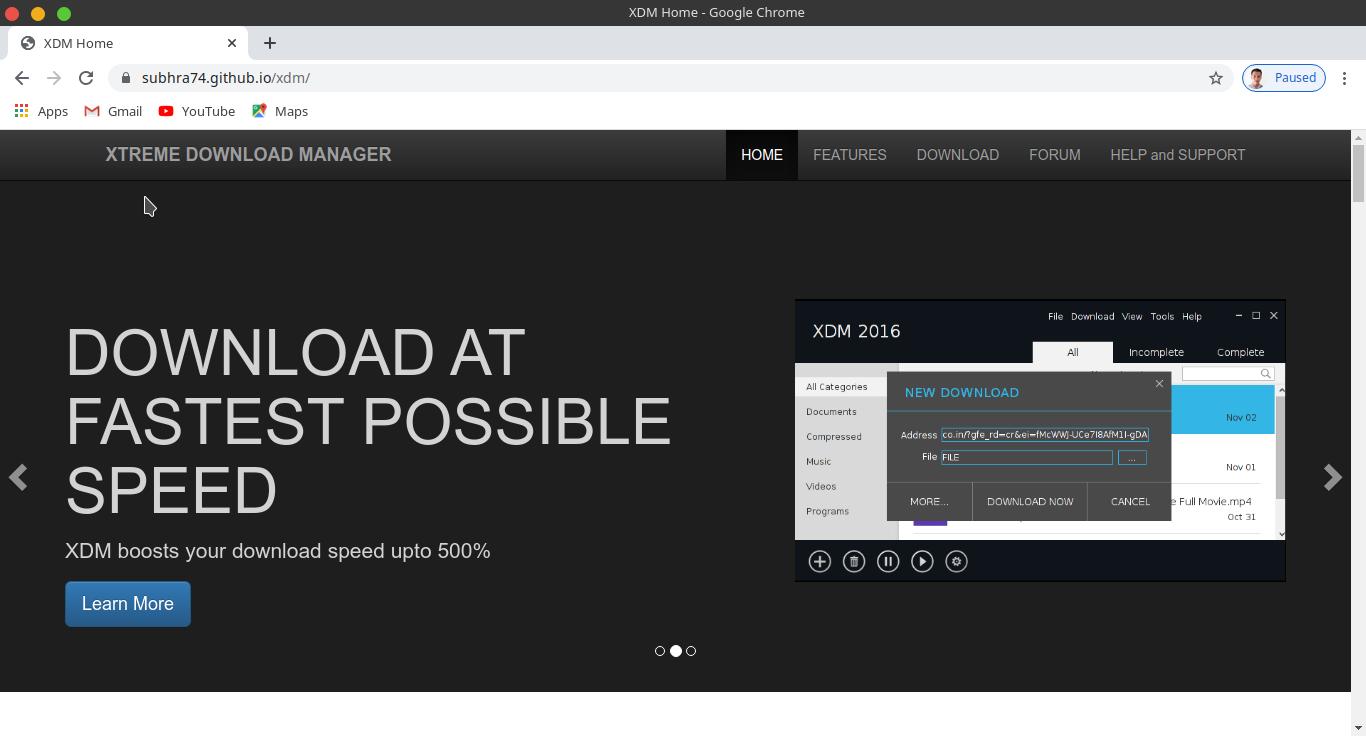 tampilan web xdm